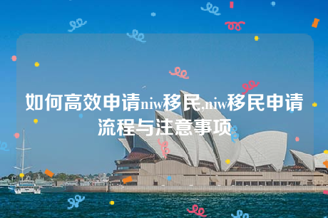 如何高效申请niw移民,niw移民申请流程与注意事项 如何高效申请niw移民,niw移民申请流程与注意事项